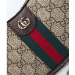 Borse Imitazioni a tracolla piccola Gucci Ophidia 838463 Caffè scuro
