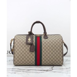 Borsa da viaggio Gucci Savoy media/grande 834460 Caffè scuro