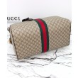 Borsa da viaggio Gucci Savoy media/grande 834460 Caffè scuro