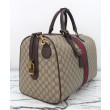 Borsa da viaggio Gucci Savoy media/grande 834460 Caffè scuro