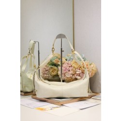 Borsa Dior Piccola/Media D-Journey in Vitello Liscio Vintage Beige