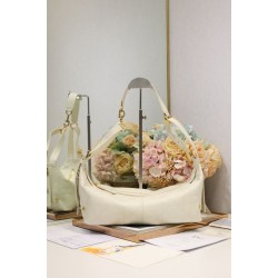 Borsa Dior Piccola/Media D-Journey in Vitello Liscio Vintage Beige