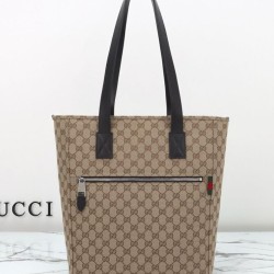 Qualità Specchio Replica Borse Alta Qualità tote media Gucci in tela GG 834796 Caffè Riproduzione Fedele Borse Replica Alta Qualità tote media Gucci in tela GG 834796 Caffè imitazioni