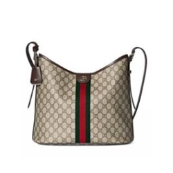 Borsa a tracolla grande Gucci Ophidia 836871 Caffè scuro