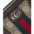 Imitazione Borsa bauletto piccola Gucci Ophidia 841294 Caffè scuro