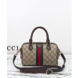Imitazione Borsa bauletto piccola Gucci Ophidia 841294 Caffè scuro