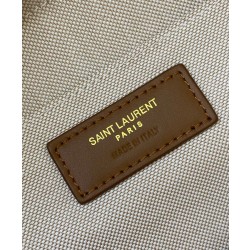 Shopping Jamie YSL Saint Laurent in rafia Albicocca