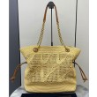 Shopping Jamie YSL Saint Laurent in rafia Albicocca