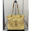 Shopping Jamie YSL Saint Laurent in rafia Albicocca
