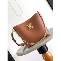 Borse Replica LV Lock and Walk Marrone