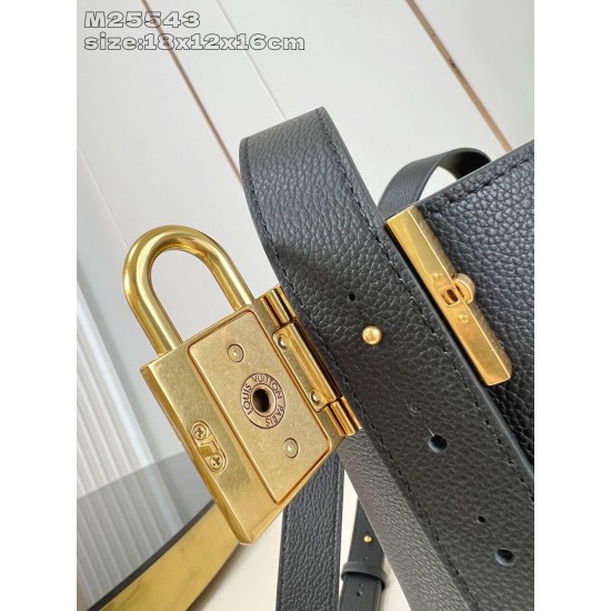 Riproduzione Fedele Borsa LV All In BB M25543 Nera imitazioni