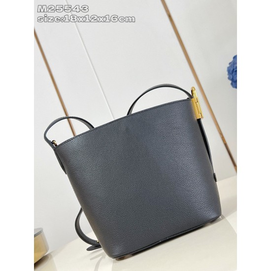 Riproduzione Fedele Borsa LV All In BB M25543 Nera imitazioni