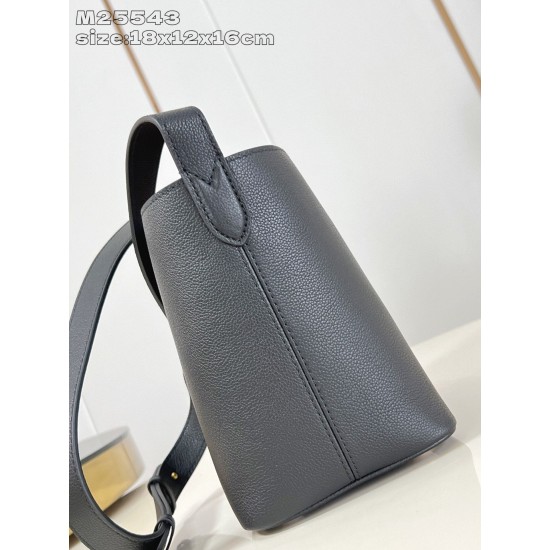 Riproduzione Fedele Borsa LV All In BB M25543 Nera imitazioni