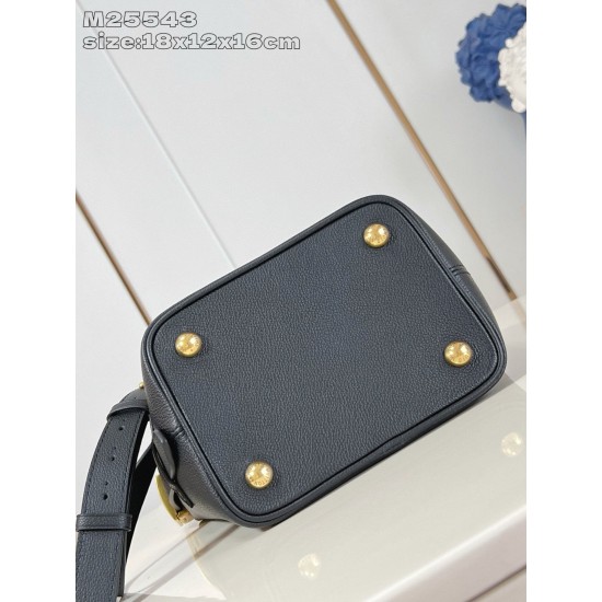 Riproduzione Fedele Borsa LV All In BB M25543 Nera imitazioni