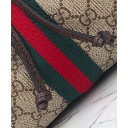 Borsa a secchiello Gucci Ophidia piccola 841313 Caffè scuro