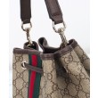 Borsa a secchiello Gucci Ophidia piccola 841313 Caffè scuro