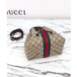 Borsa a secchiello Gucci Ophidia piccola 841313 Caffè scuro