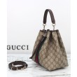Borsa a secchiello Gucci Ophidia piccola 841313 Caffè scuro