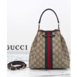 Borsa a secchiello Gucci Ophidia piccola 841313 Caffè scuro