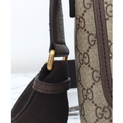 Borsa a tracolla Gucci Ophidia media Caffè scuro