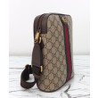 Borsa a tracolla Gucci Ophidia piccola 839103 Caffè scuro