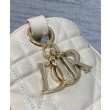 Borse Firmate Replica Christian Dior D-Motion media crema