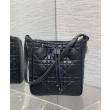 Borsa Christian Dior D-Motion media nera