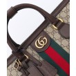 Borsa da viaggio Gucci Gucci Savoy media 834469 Caffè scuro