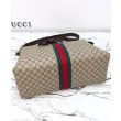 Borsa da viaggio Gucci Gucci Savoy media 834469 Caffè scuro