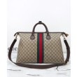 Borsa da viaggio Gucci Gucci Savoy media 834469 Caffè scuro