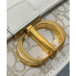 Borsa Dior 30 Montaigne East-West con catena Crema