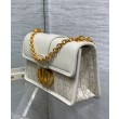 Borsa Dior 30 Montaigne East-West con catena Crema