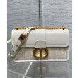 Borsa Dior 30 Montaigne East-West con catena Crema