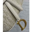 Borsa Dior Saddle con tracolla Crema