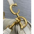 Borsa Dior Saddle con tracolla Crema