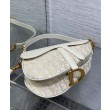 Borsa Dior Saddle con tracolla Crema