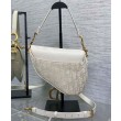 Borsa Dior Saddle con tracolla Crema
