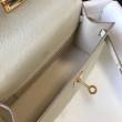 Borse Firmate Replica Hermès Kelly Pochette in pelle Epsom bianca Borse Firmate Replica Hermès Kelly Pochette in pelle Epsom bianca