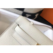 Borse Firmate Replica Hermès Kelly Pochette in pelle Epsom bianca Borse Firmate Replica Hermès Kelly Pochette in pelle Epsom bianca