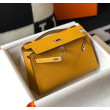 Imitazioni borse griffate Hermès Kelly Pochette in pelle Epsom gialla Imitazioni borse griffate Hermès Kelly Pochette in pelle Epsom gialla