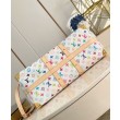 Borsa LV LV x TM Keepall Bandouliere 45 in tela Monogram Multicolore M13742
