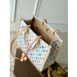Borsa LV LV x TM OnTheGo MM in tela Monogram Multicolore M13079
