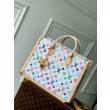 Borsa LV LV x TM OnTheGo MM in tela Monogram Multicolore M13079