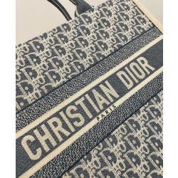 Borsa Replica 1:1 media Christian Dior Book Tote blu