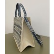 Borsa Replica 1:1 media Christian Dior Book Tote blu