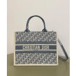 Borsa Replica 1:1 media Christian Dior Book Tote blu