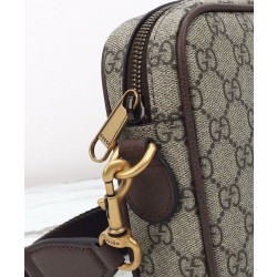 Dettagli perfetti Borsa a tracolla Gucci Ophidia piccola 839155 Caffè scuro