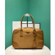 fedele Borsa Prada Re-Edition 1980 grande in Saffiano Re-Nylon, caffè