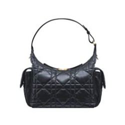 Riproduzione Fedele Borsa media Christian Dior D-Dream Nero imitazioni