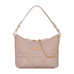 Mini borsa Christian Dior Miss Caro Diorling con catena, rosa